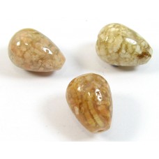 10 Pink Agate Drops