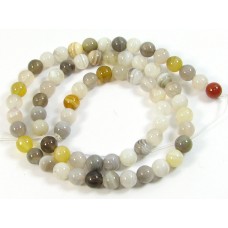 1 Strand Botswana Agate 4mm Round Beads