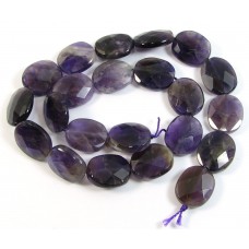 1 Strand Amethyst Faceted Oval Beads