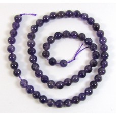 1 Strand Amethyst 6mm Round Beads