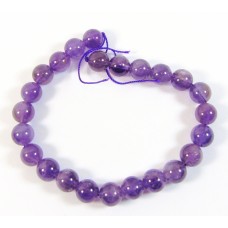 1 Strand Amethyst 8mm Round Beads
