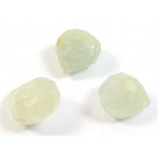 10 Aquamarine Rough Facet Briolettes