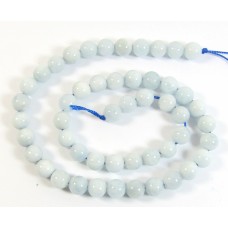 1 Strand Aquamarine 8mm Round Beads