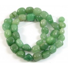 1 Strand Green Aventurine Nugget Beads
