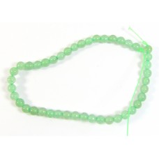 1 Short Strand Green Aventurine 4mm Round Beads