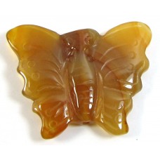 1 Carnelian Carved Butterfly Pendant