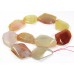 1 Strand Carnelian Slab Beads