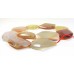 1 Strand Carnelian Slab Beads