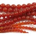 1 Strand Carnelian 6mm Round Beads