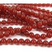 1 Strand Carnelian 8mm  Round Beads