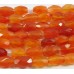 1 Strand Carnelian Faceted Oval Beads