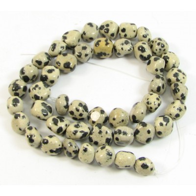 1 Strand Dalmatian Jasper Nugget Beads