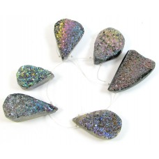 1 Short Strand Drusy Quartz Beads