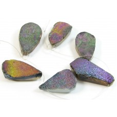1 Short Strand Drusy Quartz Beads