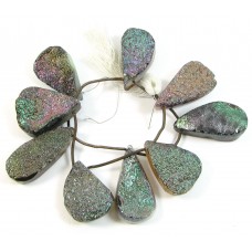 1 Short Strand Drusy Quartz Beads