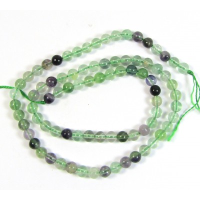1 Strand Rainbow Fluorite 4mm Round Beads
