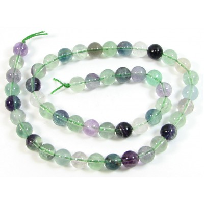 1 Strand Rainbow Fluorite 6mm Round Beads