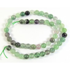 1 Strand Rainbow Fluorite 8mm Round Beads