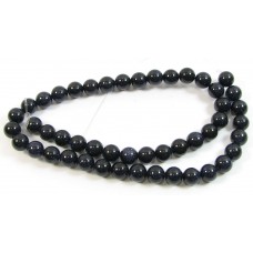 1 Strand Blue Goldstone 6mm Round Beads