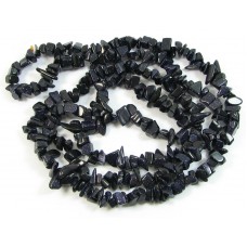 1 Strand Blue Goldstone Chip Beads