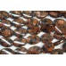 1 Strand Mixed Blue and Gold Goldstone Twist Oval Beads
