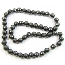 1 Strand Hematite/ Hematine 6mm Round Beads