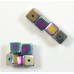 10 Multicolour Magnetic Hematite Cube Beads