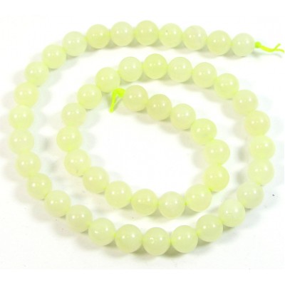 1 Strand Jade 8mm Round Beads