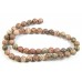 1 Strand 6mm Leopardskin Round Beads
