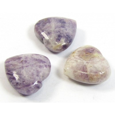 10 Charoite 15mm Hearts