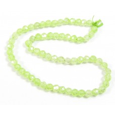 1 Strand Micro Faceted Pale Green Zircon 3mm Beads