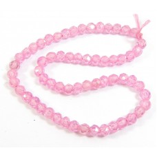 1 Strand Micro Faceted Delicate Pink Zircon 3mm Beads
