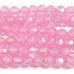 1 Strand Micro Faceted Delicate Pink Zircon 3mm Beads