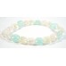 1 Strand Pink Blue Crackle Quartz Puffed Square Beads 
