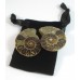 Matched Pair Polished Madagascar Ammonite Fossil Halves 32x28mm