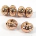 20 Rose Gold Plated Volcanic Lava 8mm Rondelle beads