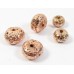 20 Rose Gold Plated Volcanic Lava 8mm Rondelle beads