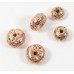 20 Rose Gold Plated Volcanic Lava 8mm Rondelle beads