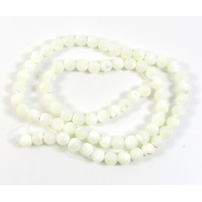 1 Strand  Mother Of Pearl 6mm Round Beads