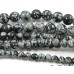 1 Strand Snowflake Obsidian 4mm Round Beads