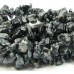 1 Strand Snowflake Obsidian Chip Beads