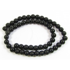 1 Strand Black Onyx 4mm Round Beads