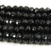 1 Strand Black Onyx 6mm Faceted Rondelle Beads