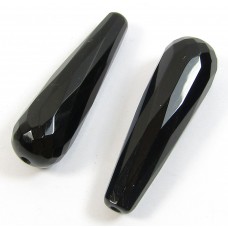 2 Black Onyx Long Drops