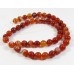 1 Strand Red Sardonyx 8mm Round Beads