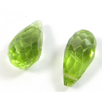 1 AA Quality Peridot Faceted Briolette Drop