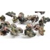1 Strand Rhodonite Carved Flower Beads
