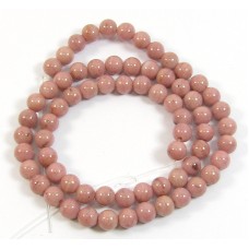 1 Strand Rhodonite  6mm Round Beads
