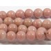 1 Strand Rhodonite  6mm Round Beads