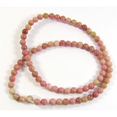 1 Strand Rhodonite 4mm Round Beads